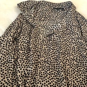 Cheetah button down shirt